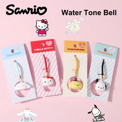 Sanrio Hello Kittys Water Tone Bell Pendant Anime Pochacco Kawaii Cinnamoroll Cute Backpack Phone Pendant Decoration Toy Girls