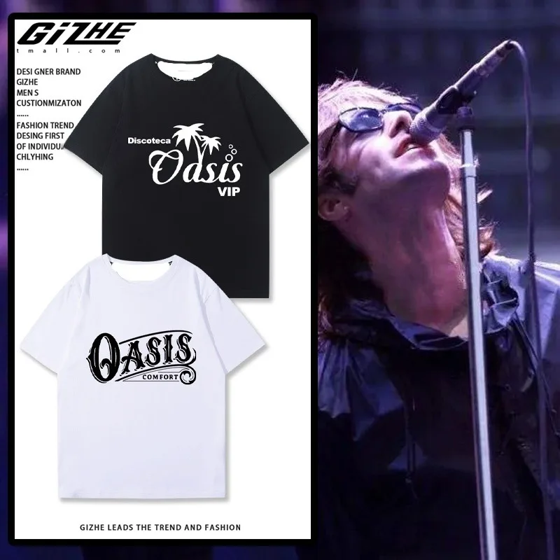 Oasis_ Rock Band Camiseta Estación del Reino Unido Deportes al aire libre para hombres y mujeres Ocio Secado rápido Impresión 3D