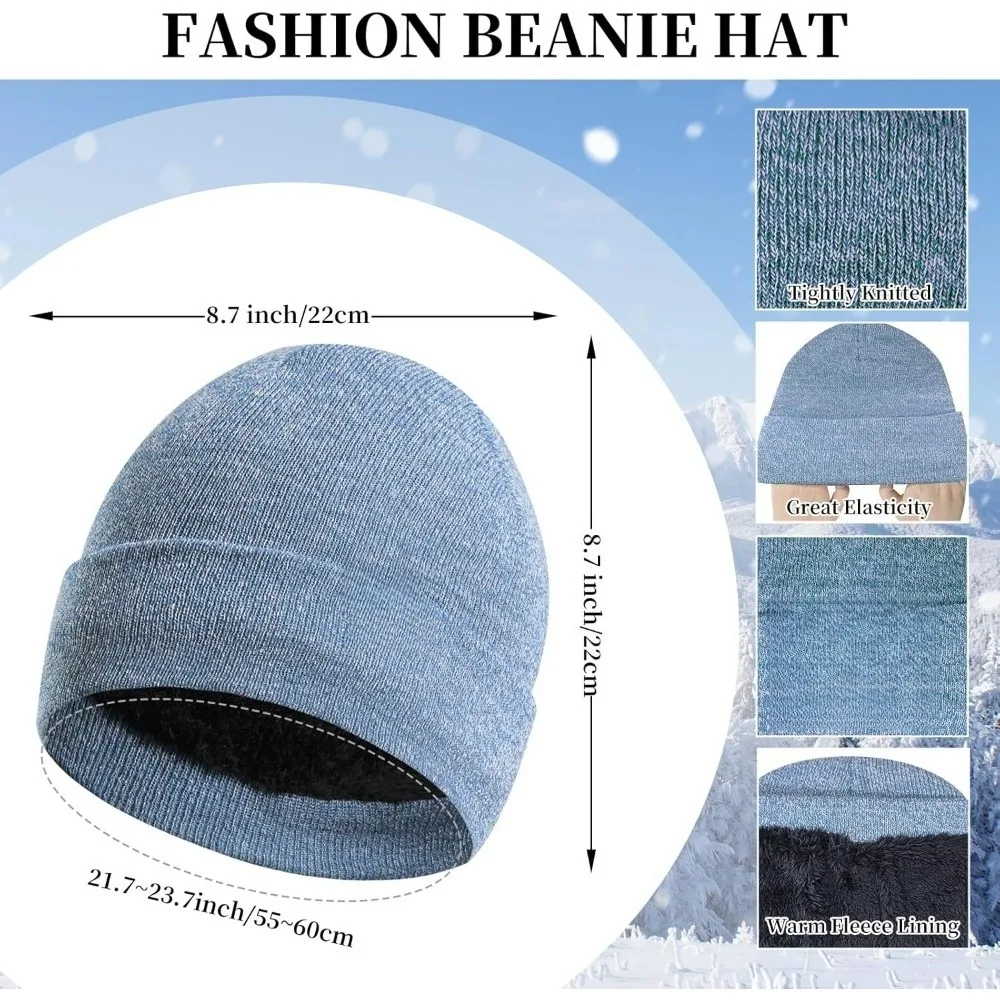 الشتاء الدافئة قبعة صغيرة قفازات لمس طقم وشاح طويل للنساء مع عقال، قبعة متماسكة الأوشحة مع شرابة للنساء
