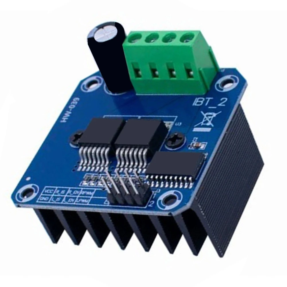 43A BTS7960 Dual H-Bridge Motor Driver Module for Vehicle Systems Robotics and Precision DC Motor Applications