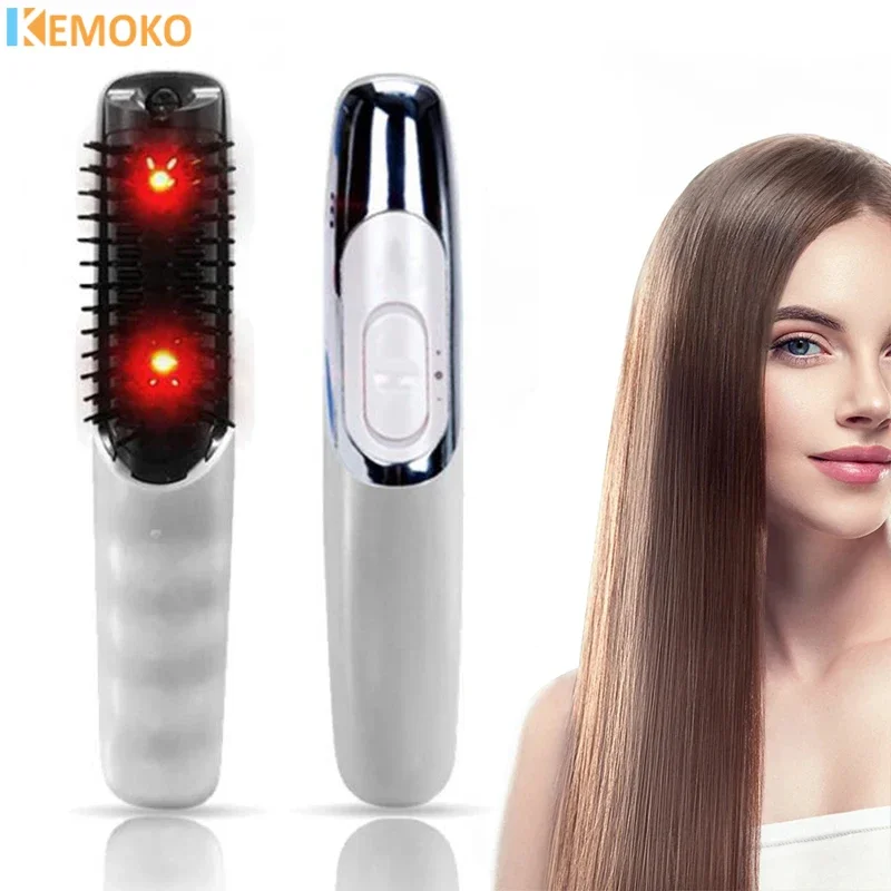 

New Electric Massage Comb Red Light Therapy 2 In1 LED Vibration Hair Massage Scalp Brush Negative Ion Hair Growth Care Massager