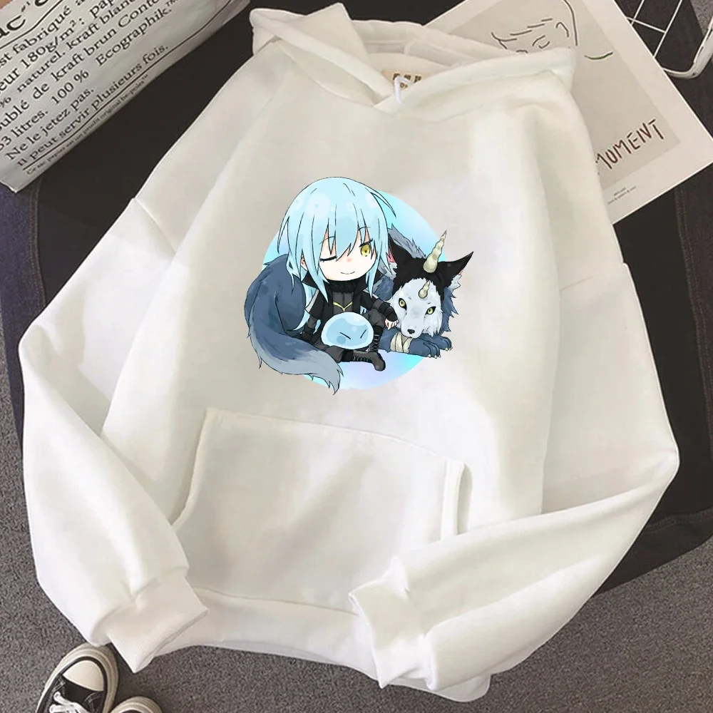 Rimuru Tempest Print Hoodie Anime That Time I Got Reincarnated As A Slime Graphic Sweatshirt Women Harajuku Casual Pullover Tops