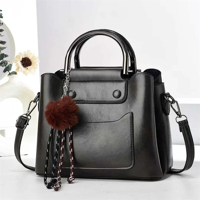 New fashionable and popular wrist foreign style pendant portable bucket bag high quality shoulder messenger women's bag large