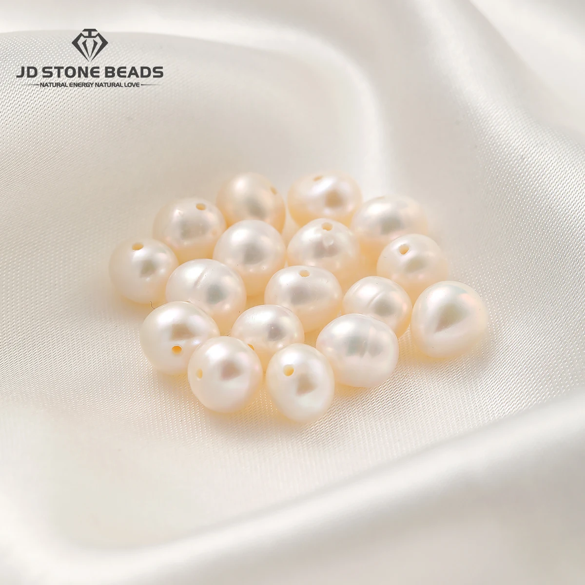 10Pcs 3mm 4mm Natural White Freshwater Pearl Loose Beads Near Round Genuine Pearl Spacer Beads for DIY Jewelry Making Craft