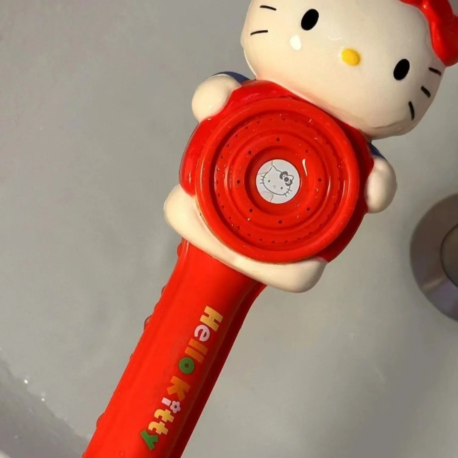 Anime Sanrio HelloKitty Handheld Adjustable Shower Accessories Set for Women Daily Bathroom Cute Kawaii Cartoon Holiday Toys view 4