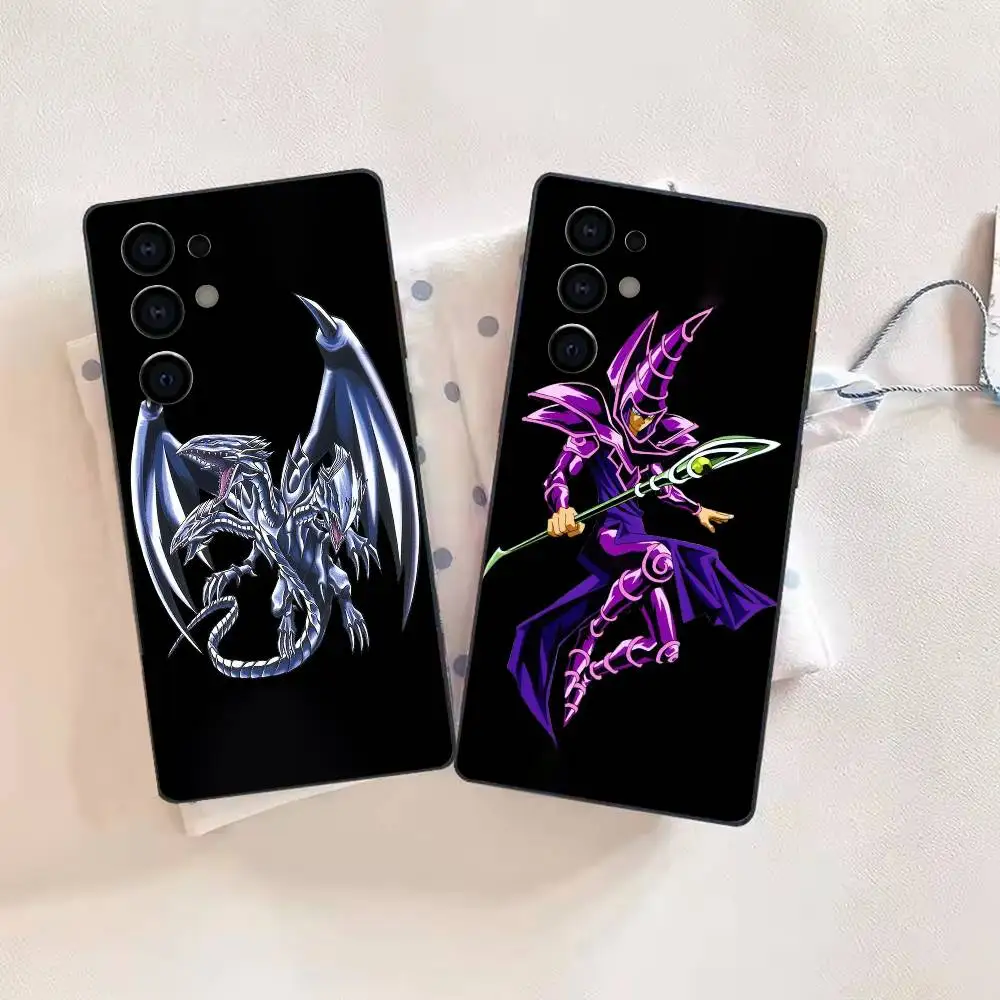 Classic Card Yu-Gi-Oh Soft Black Phone Case for Samsung S26,25,24,21,22,21,20,10,9,8,7,6Ultra,Plus,Fe, Lite