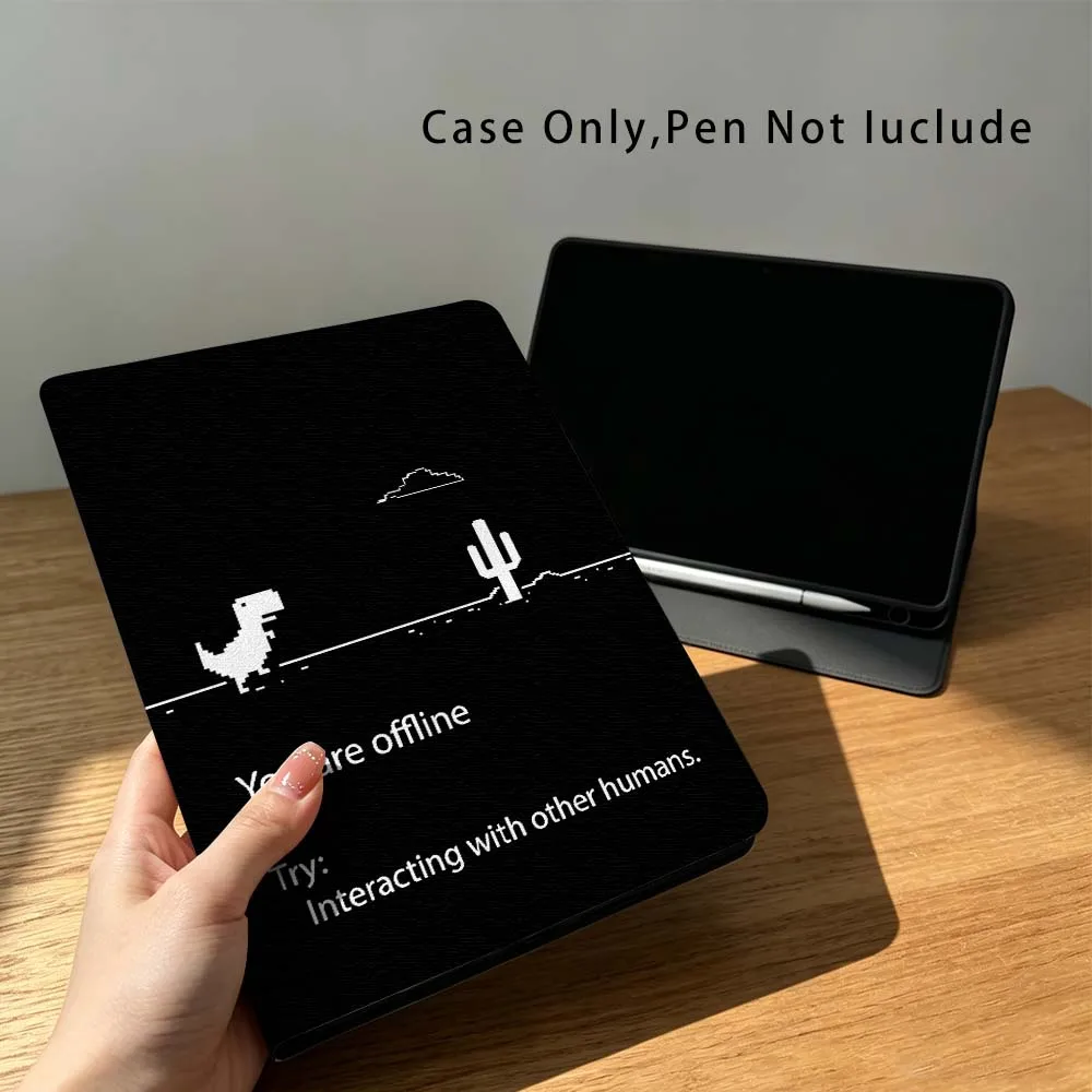 Art Dino line For Xiaomi Poco Redmi Pad 8 2 4 5 6 6S 7 7S SE Pro 14 11 11.2 12.1 12.5 Inch Tablet Case Fashion