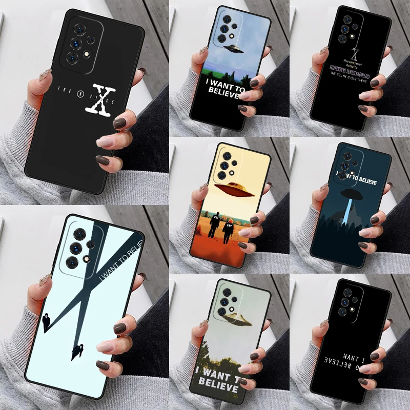 Best The X Files I want to Believe Phone Cases Funda For Samsung Galaxy A13 A53 A73 A12 A22 A32 A52 A51 A71 A80 A91 Coque