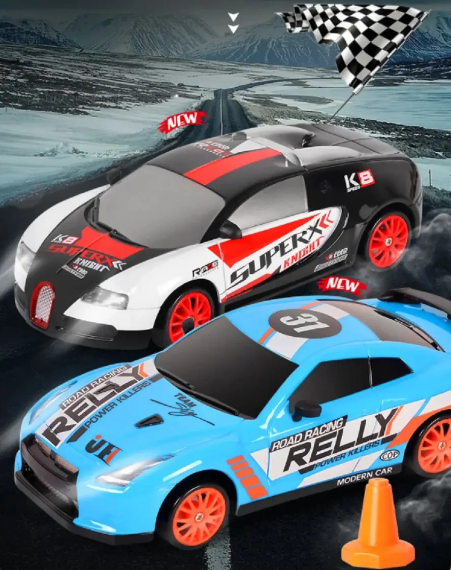 2.4G Drift Rc Car 4WD RC Drift Car Toy Remote Control GTR Model AE86 Vehicle Car RC Racing Car Toy for Children Christmas Gifts