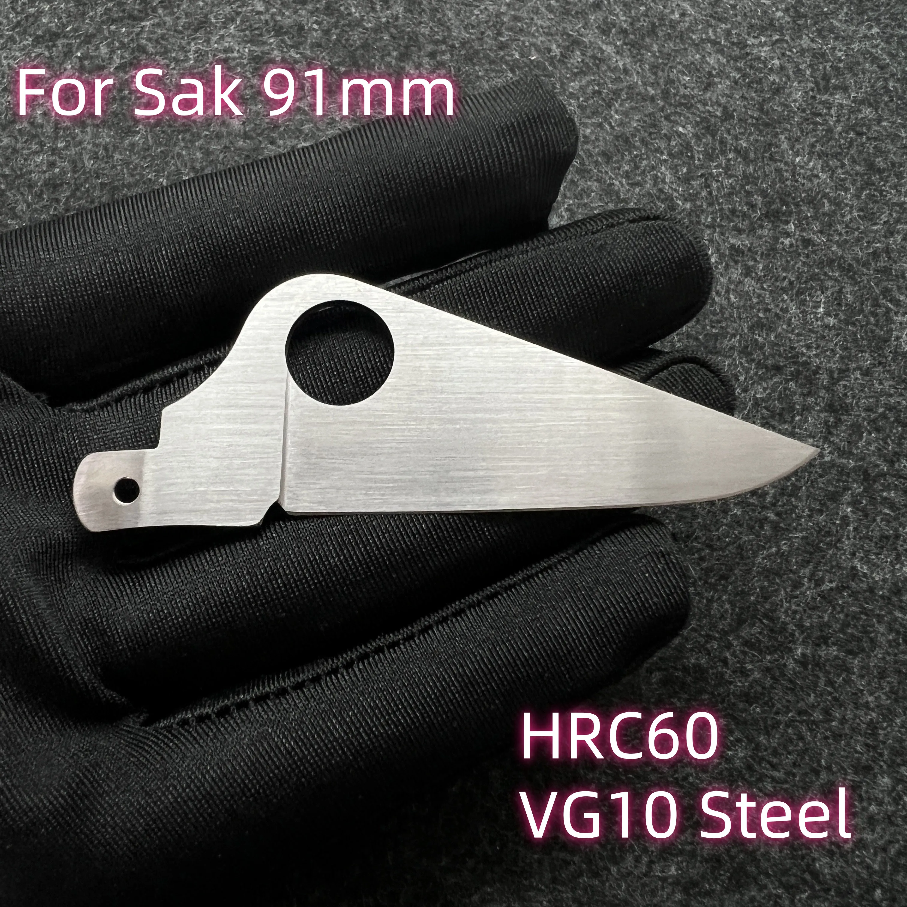 Handmade VG10 Steel Replacement Large Blade For 91mm Victorinox Swiss Army Knife SAK Folding Knife DIY Accessories