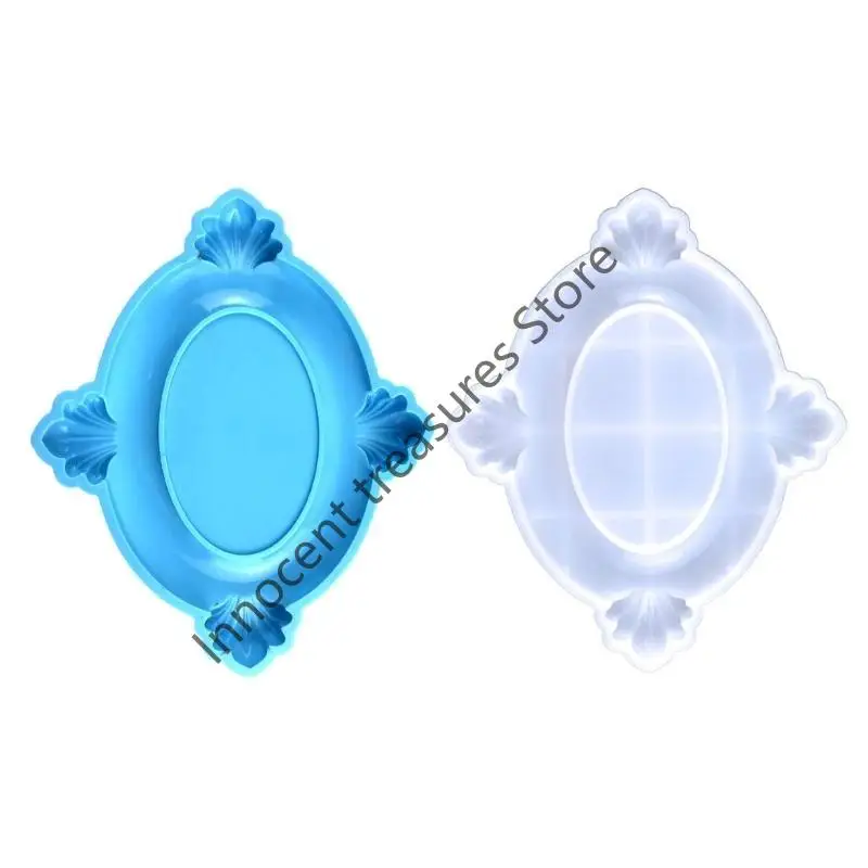 

3XUA Photo Frame Resin Mold Circle Silicone Epoxy Mold for Casting,Crystal Picture Frame Mold for DIY Crafts,Home/Table Decor