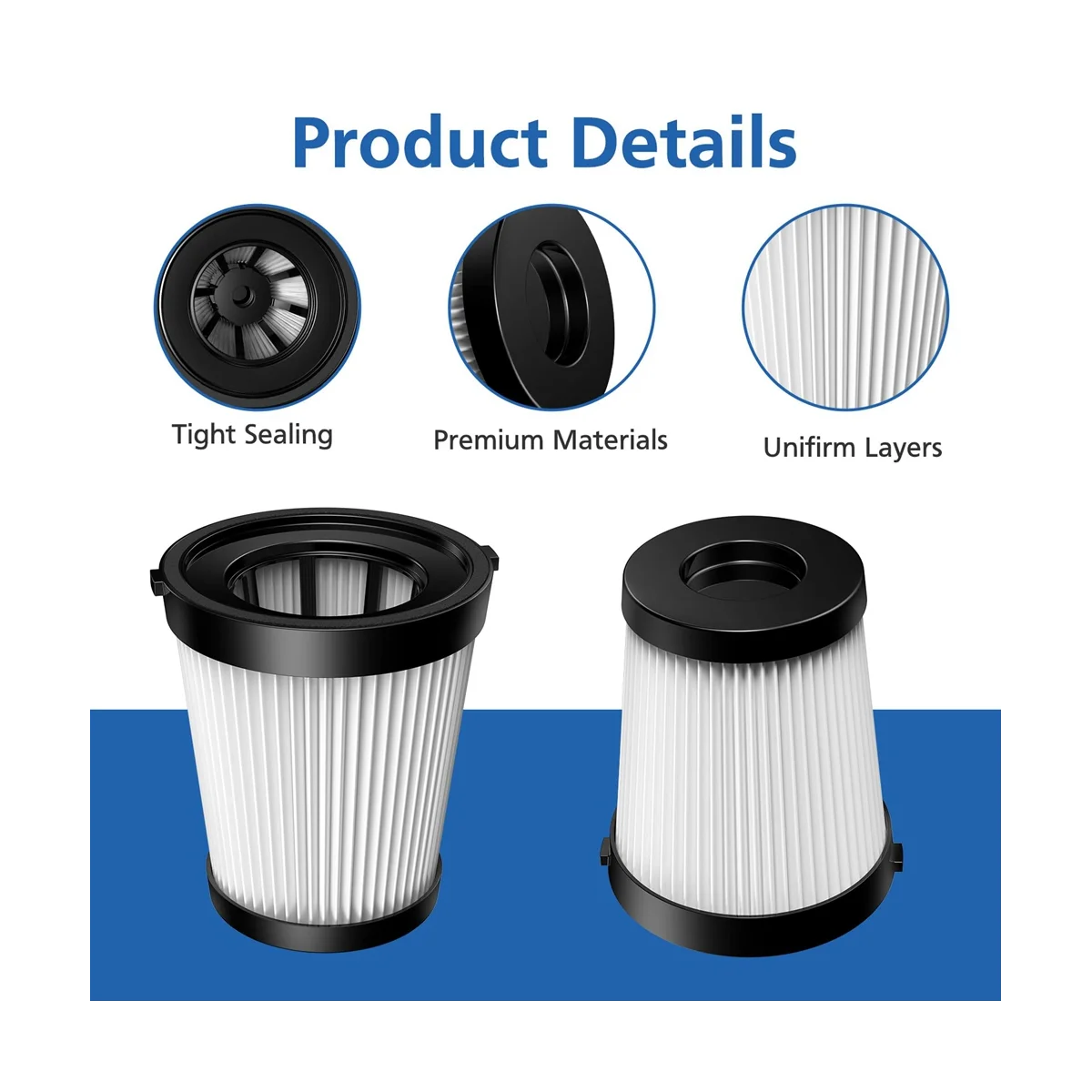 แผ่นกรอง HEPA FSV001 4ชิ้นสำหรับ FSV101 FSV001ยีราฟ G160และ G165 A300ชิ้นส่วนเครื่องดูดฝุ่นไร้สาย