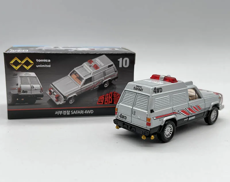 TOMICA Infinite 10 Western Police Hunter 4WD โมเดลรถโลหะผสมหล่อ, ของเล่นของขวัญวันหยุดสําหรับเด็กผู้ชาย, ของตกแต่งสําหรับผู้ใหญ่