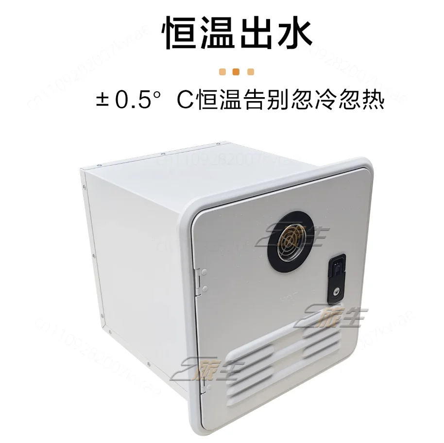 12L Wall Mounted Water Heater For RV, External Gas Water Heater With Control Panel Caravan Refit Accessory White Black Optional