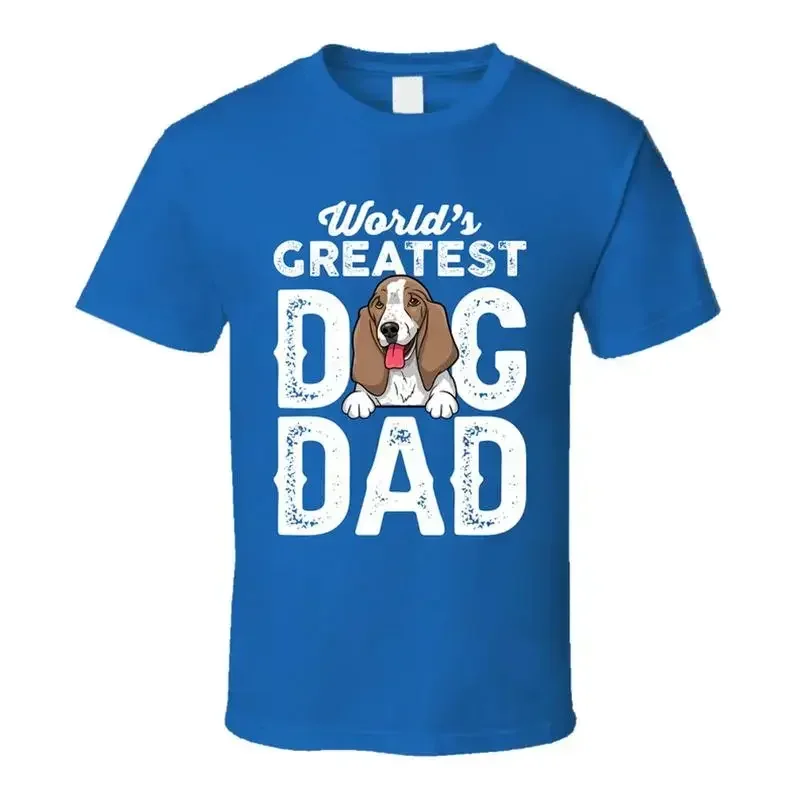 Basset Hound World's Greatest Dog Dad Father's Day T Shirt