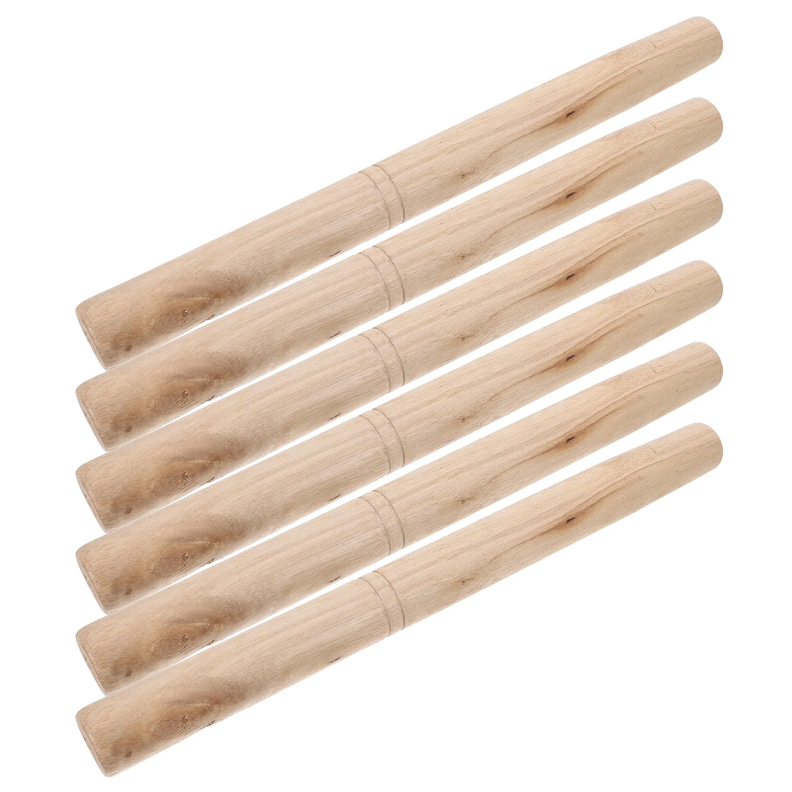 

6pcs Farm Tool Handle Replacement Wooden Axe Handles Durable Hardwood Shovel Garden Tools Anti Skid
