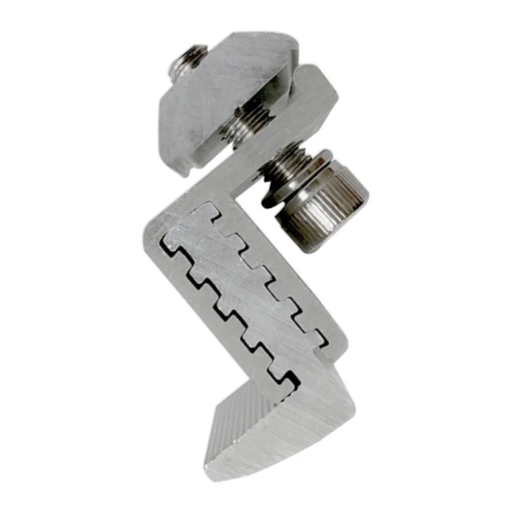 6pcs Photovoltaic Bracket Adjustable Edge Pressure Block Aluminum Alloy Photovoltaic Guide Rail Set For Balcony Roof PV System
