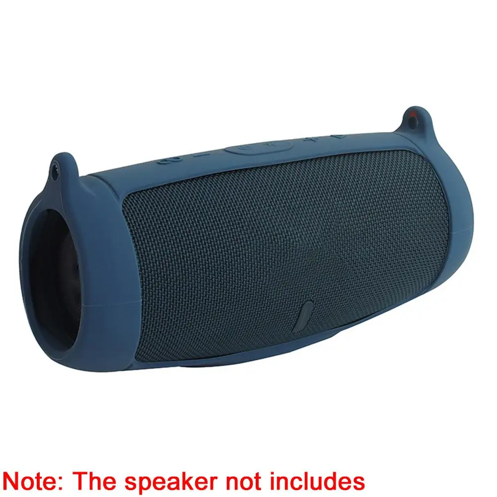 For JBL Charge5 Bluetooth-compatible Speaker Soft Silicone Protective Case With Shoulder Strap Carabiner Travel Carrying Case