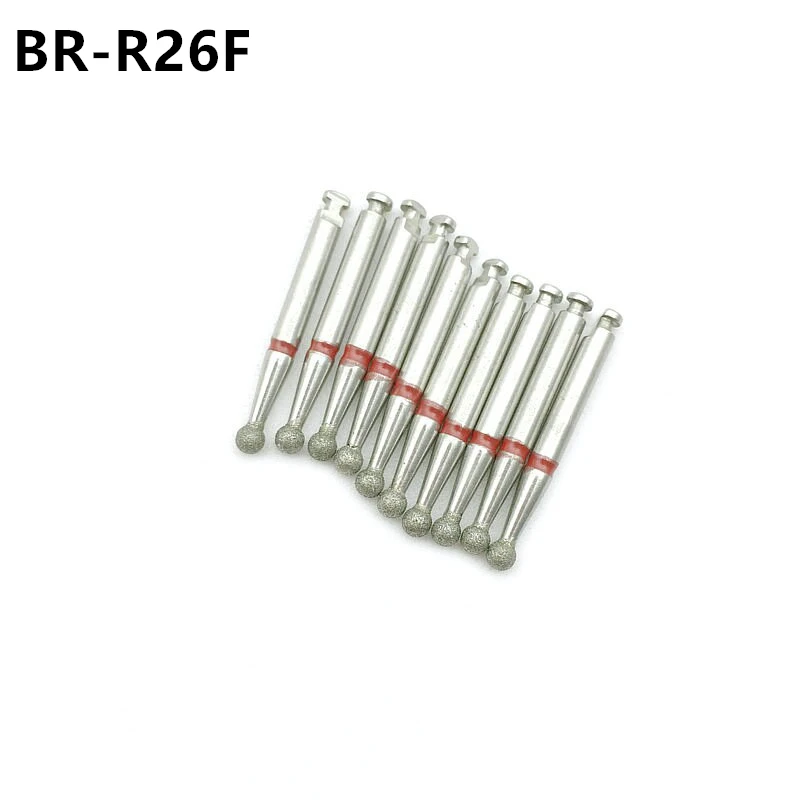 

10pcs/set Dental Diamond Burs Low Speed For RA 2.35mm Shank Handpiece Polisher Dentist Tools BR-R26F