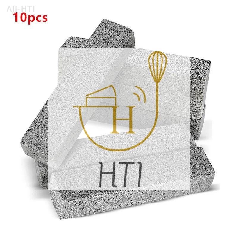 10pcs Pumice Cleaner Grey Pumice Scouring Pad Cleaner Stain Removal-Stick Stones For Home Toilet Bowl Cleaning Accessories