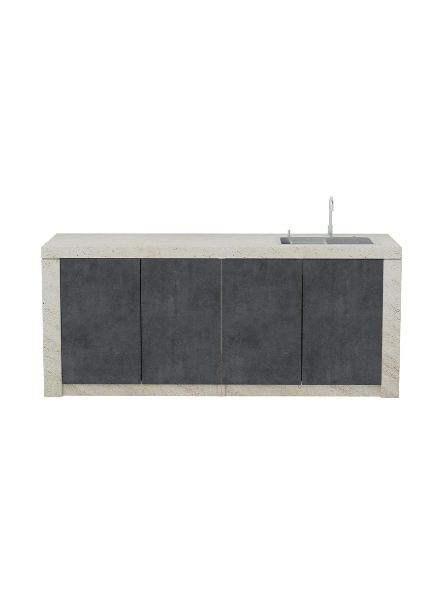 Operating console, outdoor garden sink, courtyard sink, integrated cabinet, courtyard marble sink