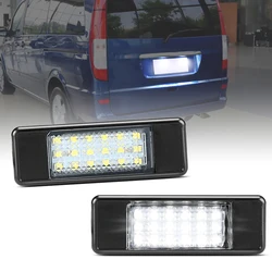 2 szt. Dla Benz Vito Viano W639 2003-2014 Sprinte W906 2006-2018 biała oświetlenie tablicy rejestracyjnej z numerem LED