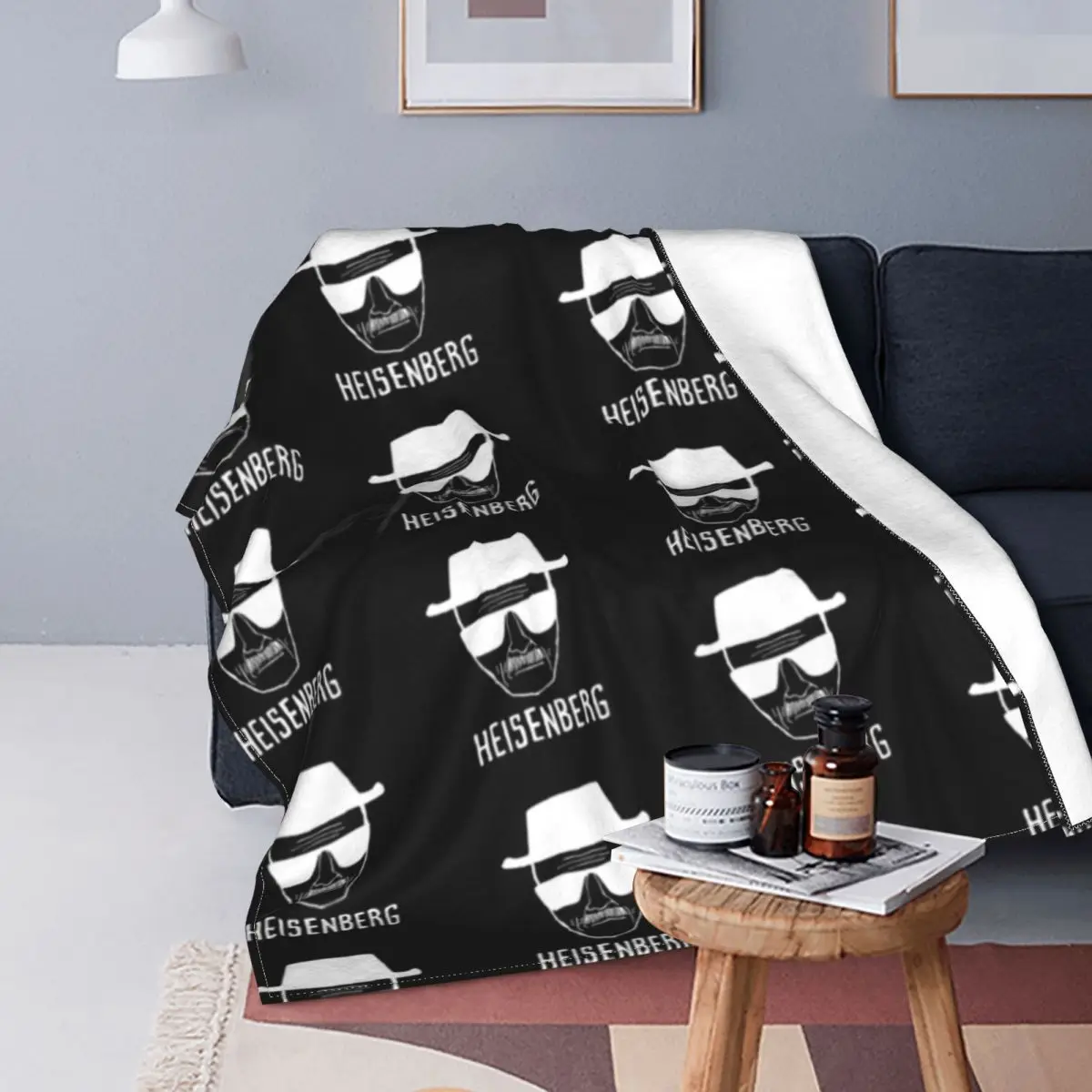 Breaking Bad Heisenberg Blankets Flannel Novelty Breathable Throw Blankets for Home Autumn/Winter