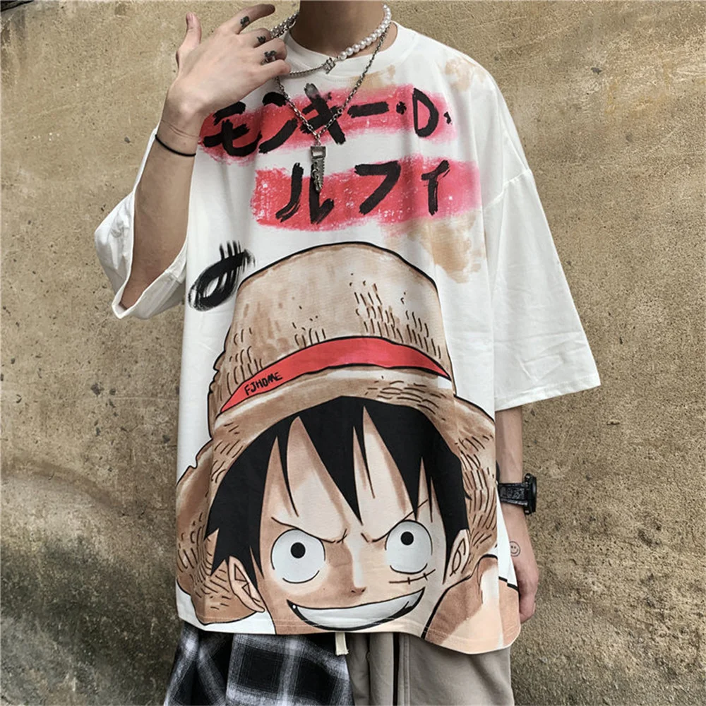 Oversize Harajuku Short Sleeve Tshirt Hip Hop Cool Men T Shirt Streetwear Funny Punk Loose T-Shirt Summer Gothic Skateboard