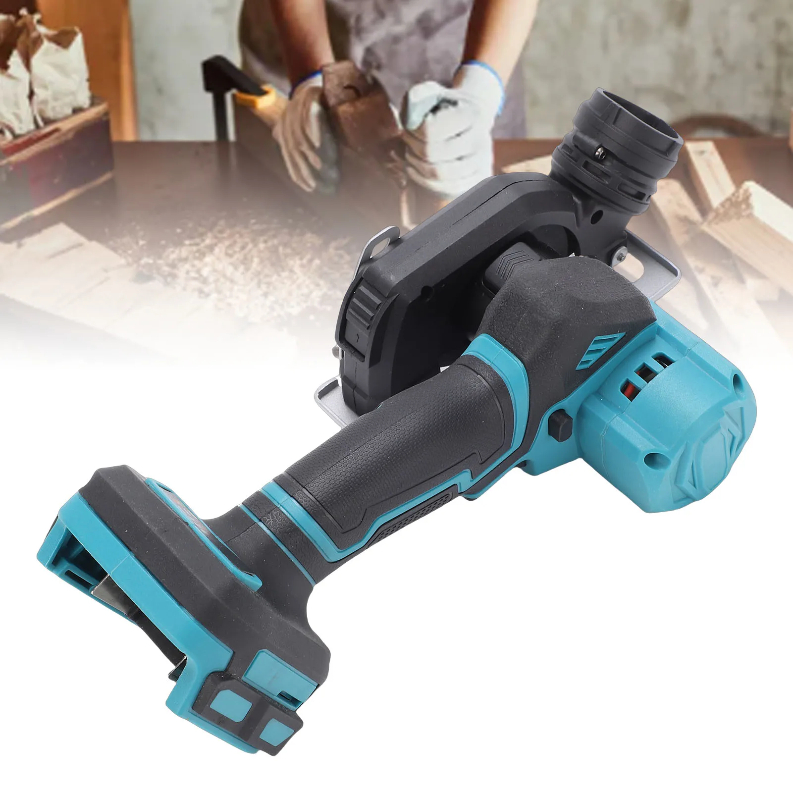 Cordless Mini Circular Saw with 3 Inch Sawblades and Dust Cover Electric Cutting Saw for Woodworking Home Repair
