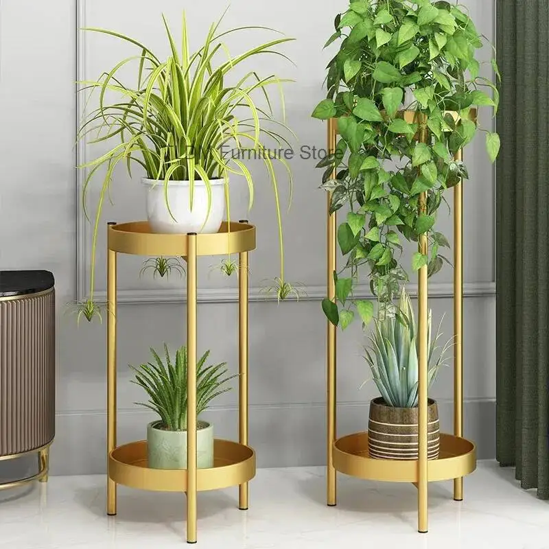Minimalist Modern Flower Stand Aesthetics Light Luxury Balcony Art Flowers Stand Decorations Designer Unique Muebles Furniture