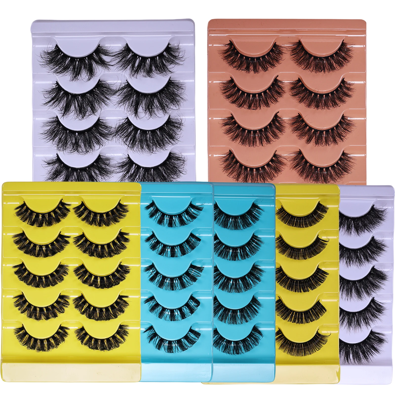 Ciglia finte soffici, ciglia spesse e soffici, adatte per un trucco drammatico degli occhi