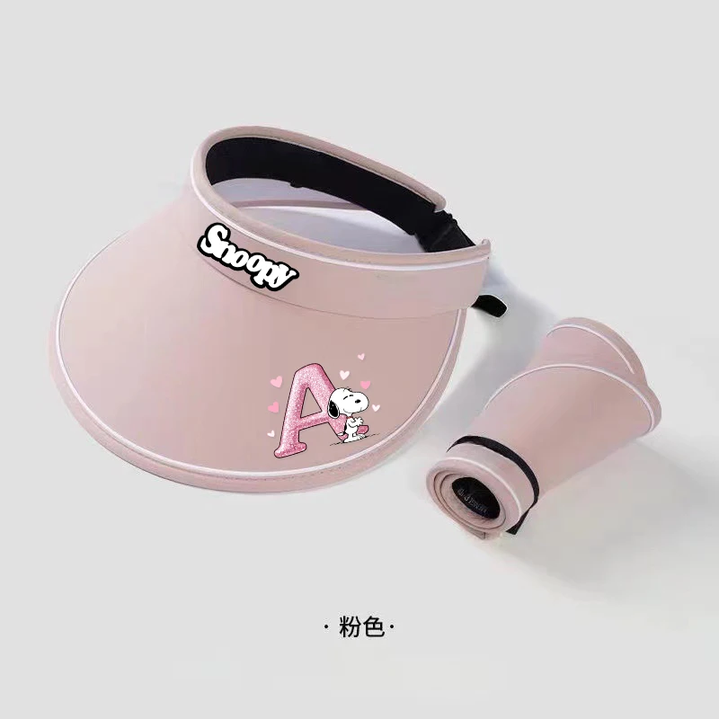 Snoopys Sunhat Girl Kawaii Sunshade Sunscreen Cap Anime Cartoon Sun Hat Woman Fashion Sunbonnet Female Beach-hat Cute Topi Gift