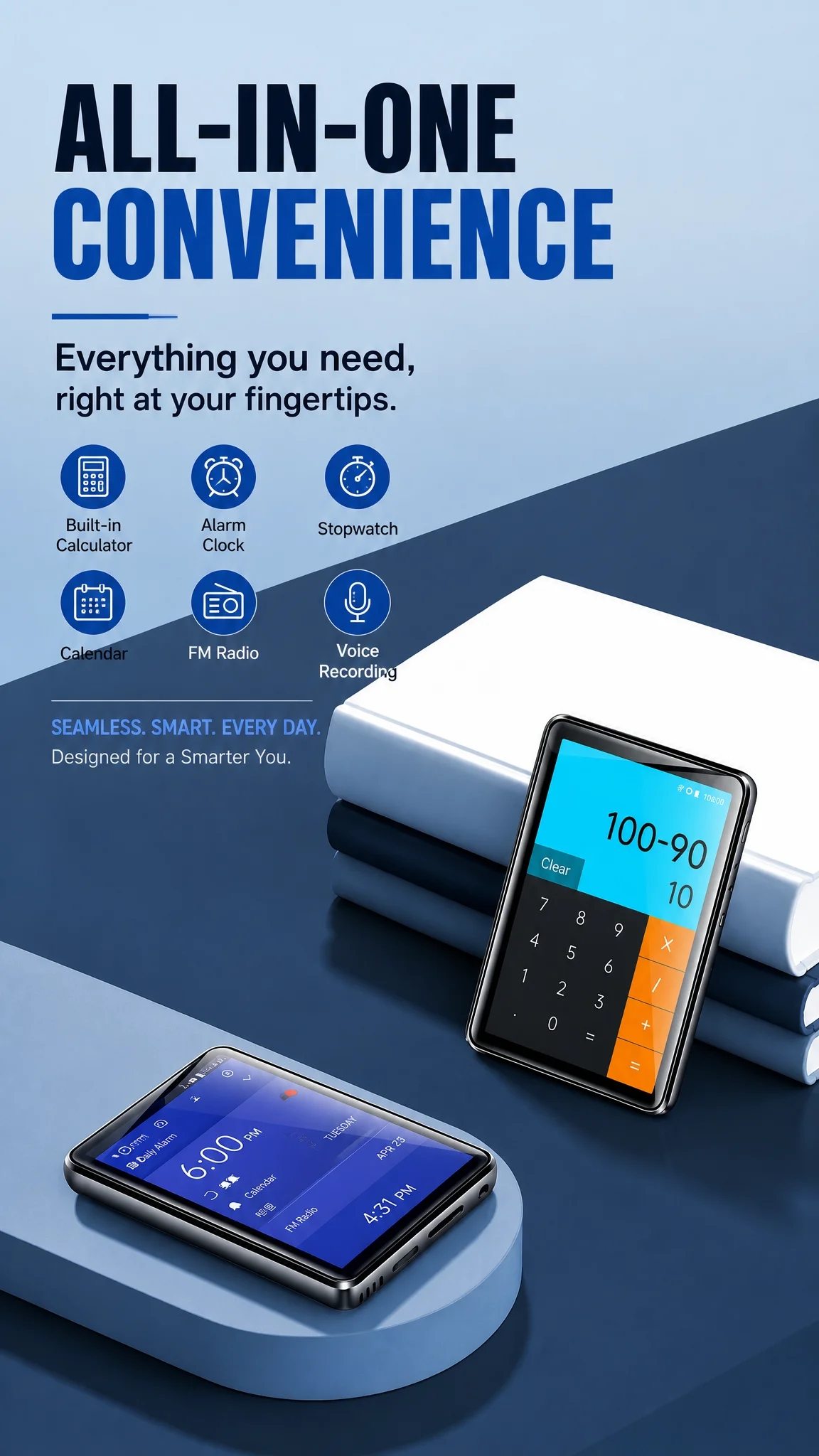 Mini MP3-Player Android 2,8'' IPS Touchscreen 8-Kern 2GB 16GB 256GB TF WLAN Bluetooth MP4 Online-Musikwiedergabe Aufnahme Wecker für Schüler – Detail 10