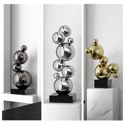 Stainless Steel combination ball decoration, hotel, office, porch, home, shop decoration