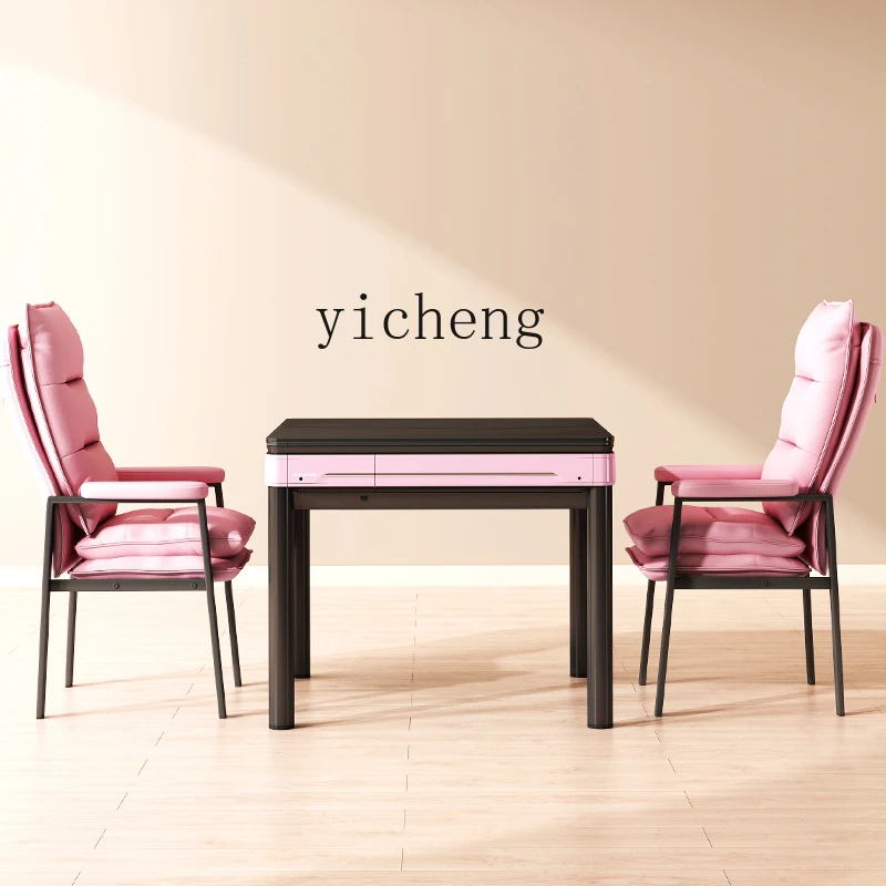 Zz mahjong machine pressing blue pink gray bass dining table household automatic mahjong table