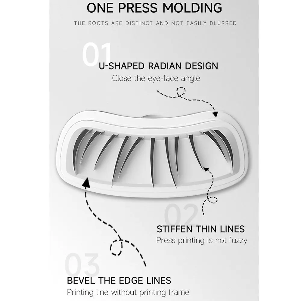 

3 in 1 Lower Eyelashes Stamp Pen Waterproof Black/Brown Lower Lash Extension Stamp Quick Makeup Natural-looking