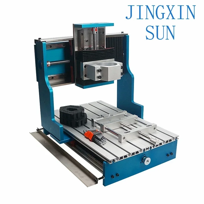 6040 CNC Router Frame Full Kit Linear Rails Upgraded 5 Axis 4 Axis Milling Engraver Linear Guideway with Inverter Spindle Vice