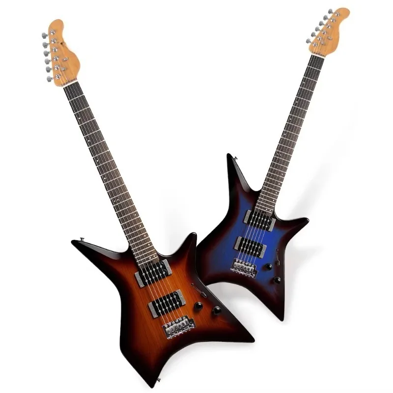 High‑Performance Custom Electric Guitar Star Body Dual Humbucker Pickups For Rock Music