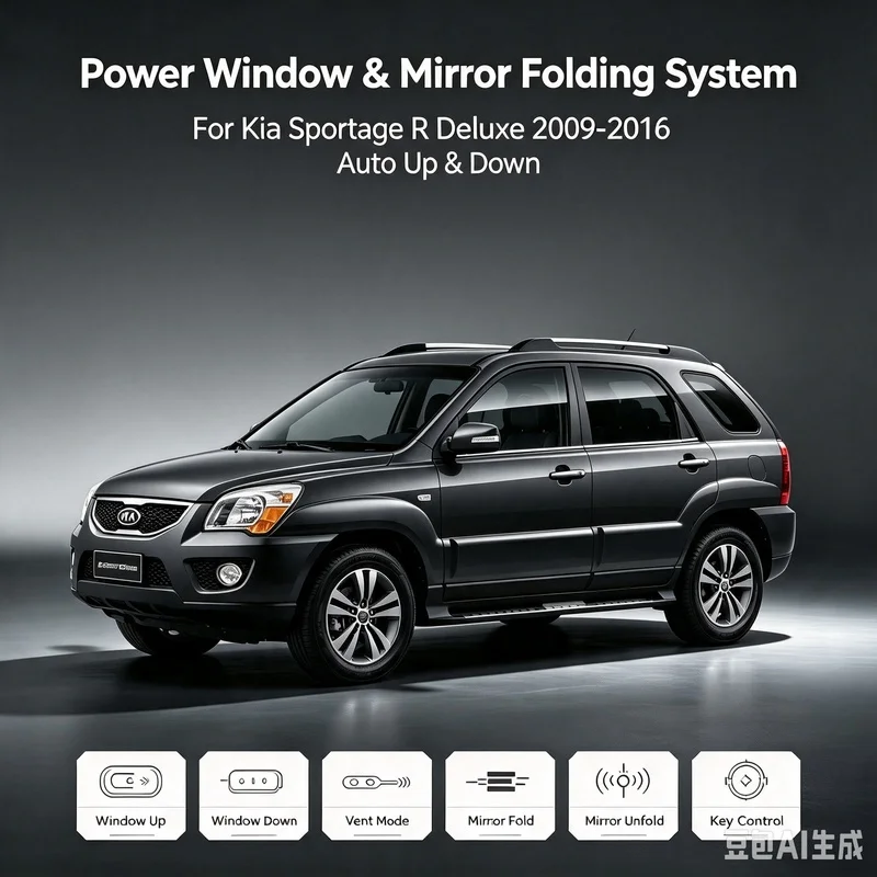 for Kia Sportage R Deluxe(Auto Up & Down) 2009--2016 Power Window & Mirror Folding System