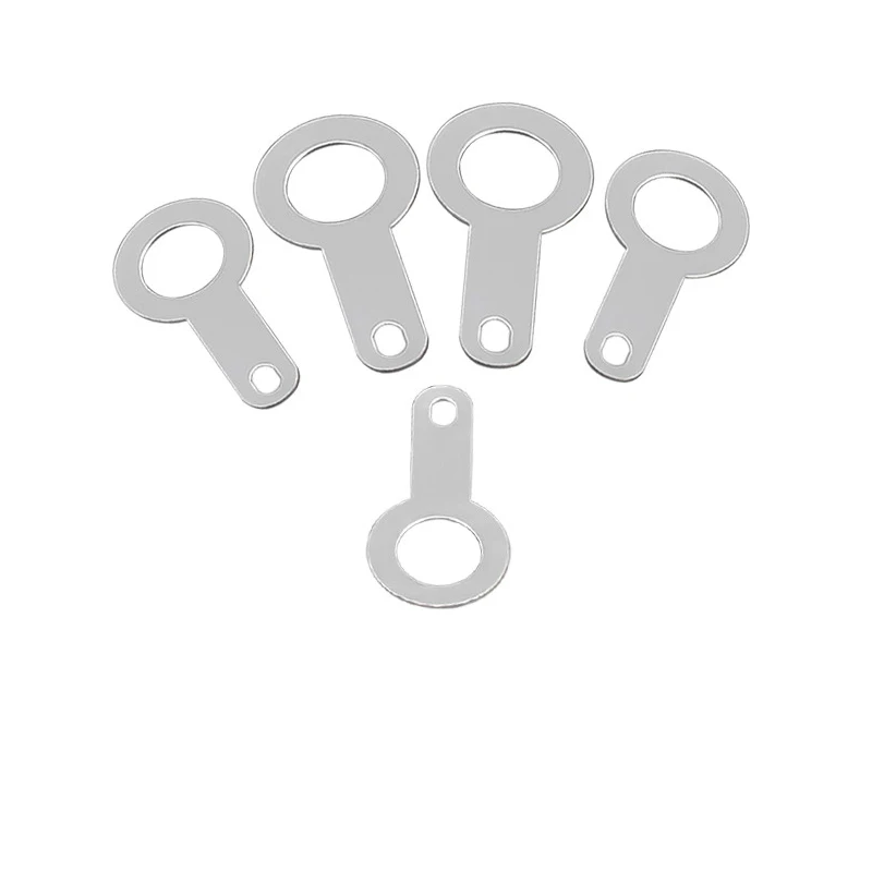 100Pcs Silver Plated Copper Single Head Soldering Terminal, M2.2/2.7/3.2-M8.2 Round Weld Washer Conductive Lug