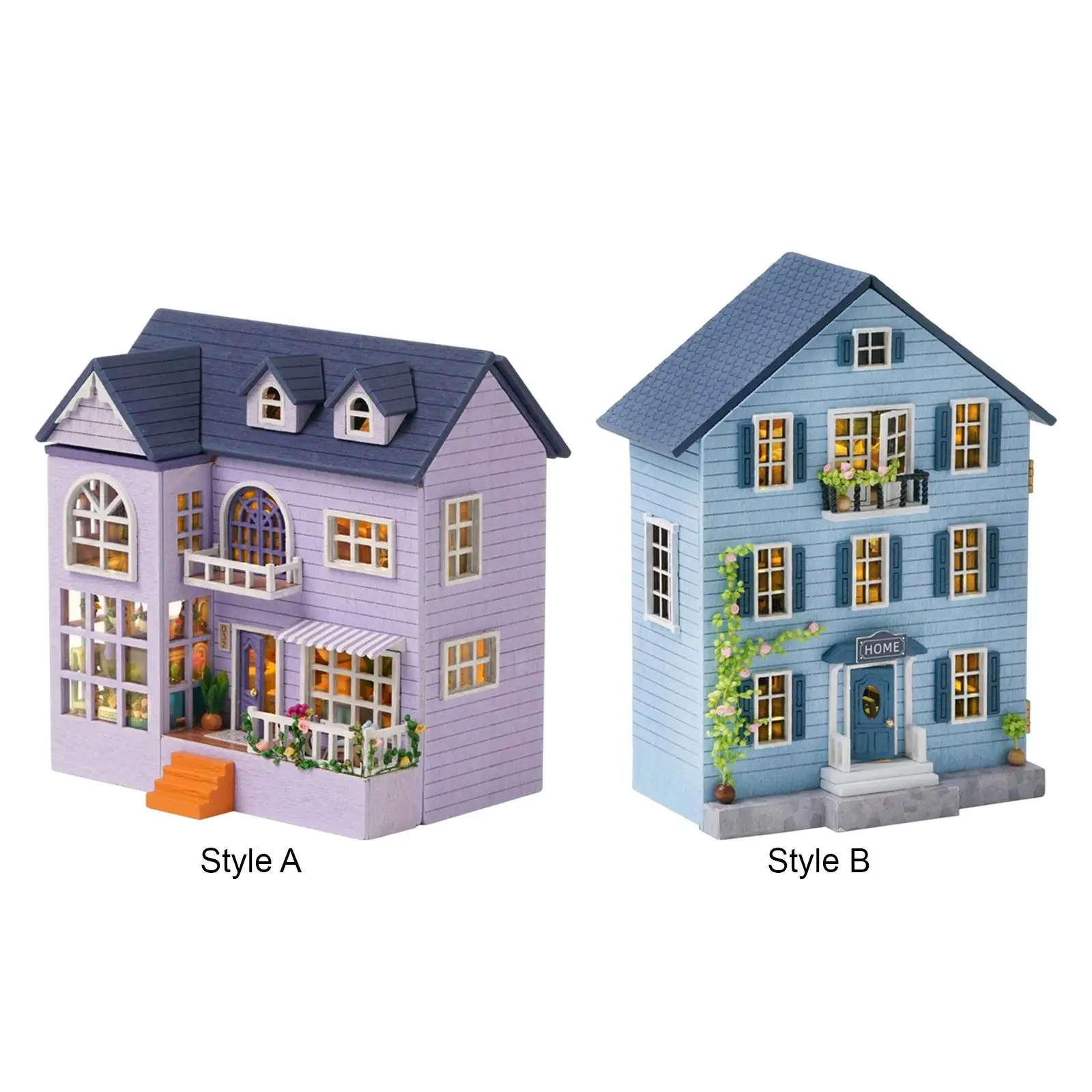 

Креативный миниатюрный кукольный домик «сделай сам», 3D деревянная головоломка, подарок на день Святого Валентина