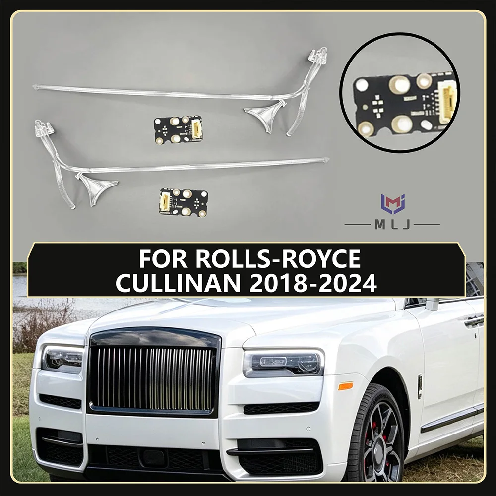 For Rolls‑Royce Cullinan 2020‑2024 Light Guide Tube Strips Angel Eyes DRL Light Source Chips Boards Headlight Replacement Parts