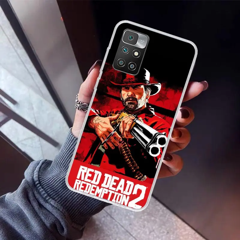 Red Dead Redemption 2 Phone Case for Xiaomi Redmi 12C 12 10A 10C 10X 10 9A 9C 9T 9 8A 8 7A 7 6A 6 Pro K70 K60 K40 K20 Soft Cover