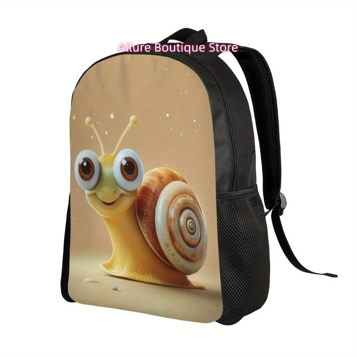 Lightweight Snail-Themed Laptop & Tablet Travel Bag - Adjustable Strap, Polyester Briefcase for Daily Commute