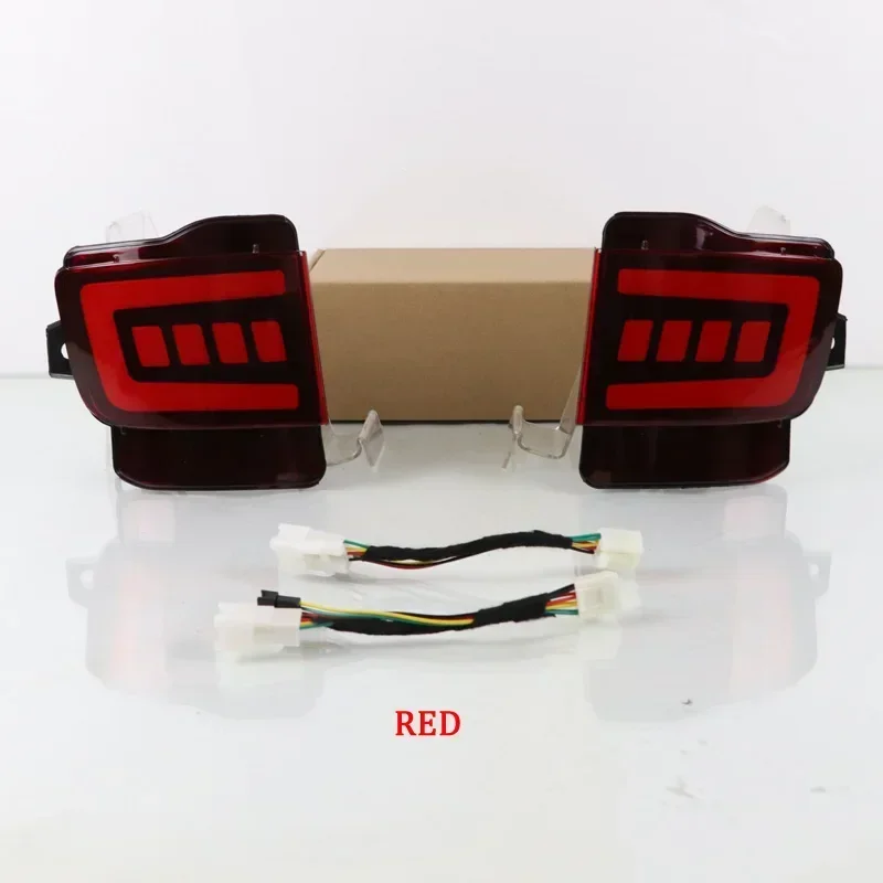 

Автомобильные светодиодные лампы заднего бампера для Toyota Land Cruiser LC200 2016-2020, стоп-сигнал, указатель поворота, резервный отражатель, противотуманные задние фонари