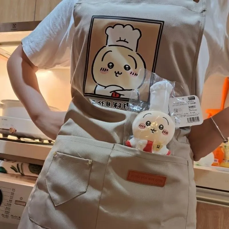 Cute Cartoon Anime Chiikawa Usagi Hachiware Apron Waterproof Oil Proof Kitchen Kawaii Lovely Cook Thicken Anti-oil Stain 2026