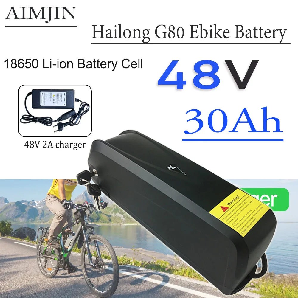 

48V 30Ah Hailong G80 Ebike Battery 18650 Battery Pack Ebike Scooters Battery 750W 500W 350W 1500W 1000W Motor