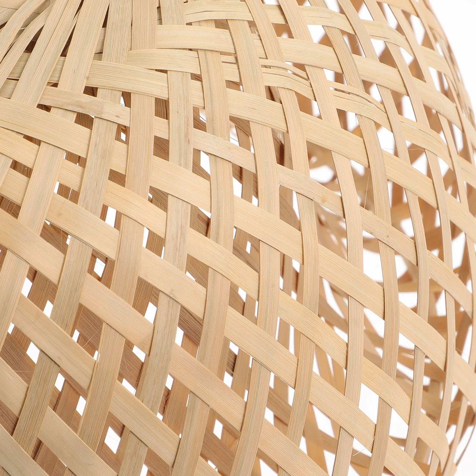 

Bamboo Woven Pendant Lamp Shade Ceiling Lamp Cover Hollow Design Soft Light for Bedroom Cafe Restaurant Rattan Pendant Light
