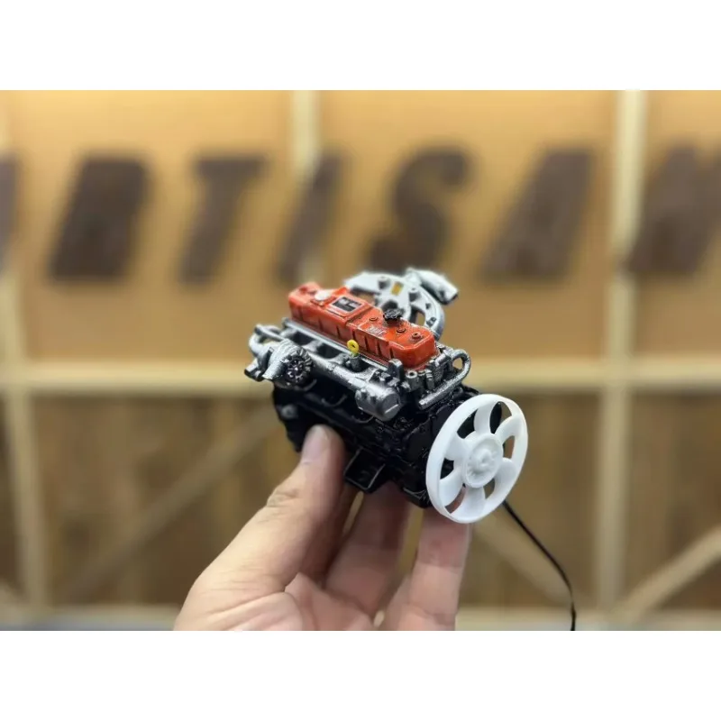 1 peça mini motor de simulação para carro rastreador 1/10 rc traxxas trx4 axial scx10 rc4wd acessórios