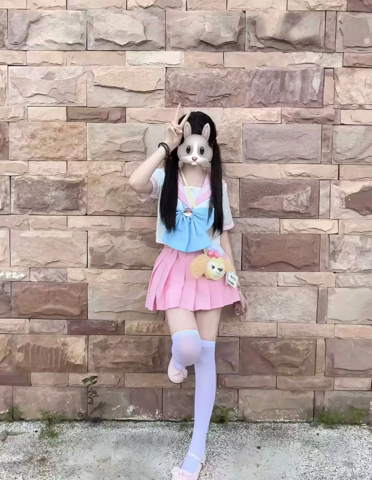 

Anime Magical Girl Cosplay Costume Short Sleeve Shirt Japanese School Style Sailor Uniform Skirt Set